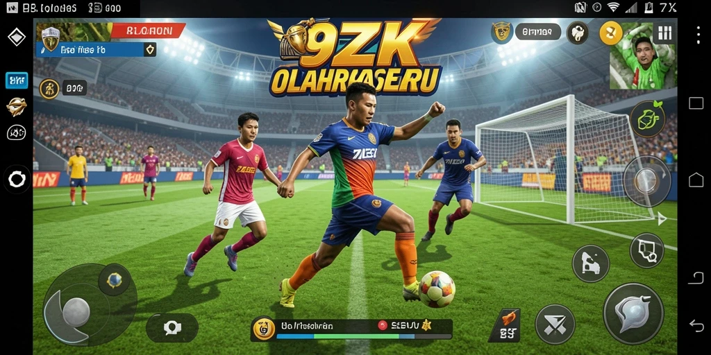 Tampilan gameplay seru dalam game olahraga 9ZK yang menarik.