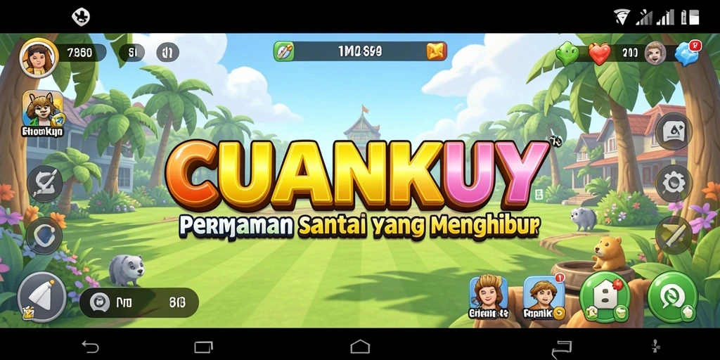 Tampilan gameplay CUANKUY yang mengasyikkan dan penuh warna.