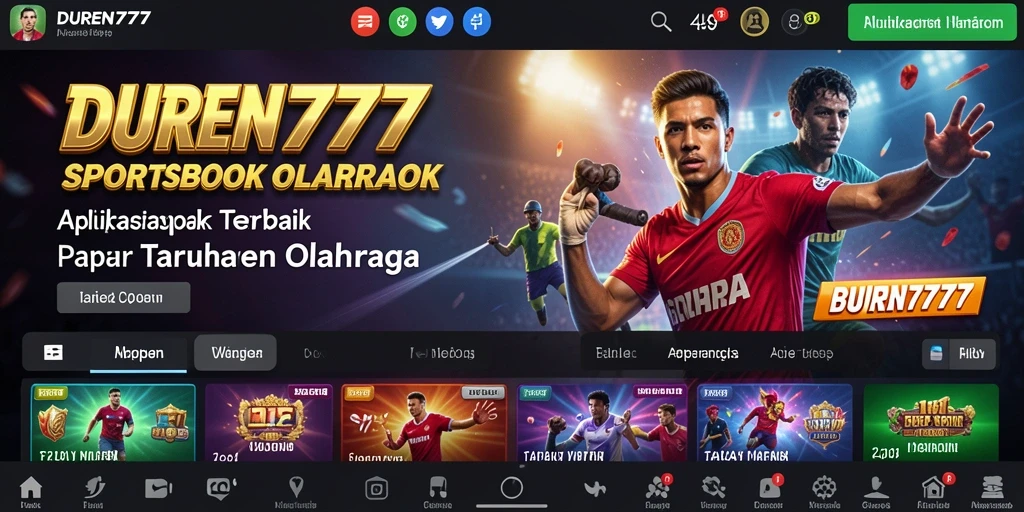 Tampilan antarmuka DUREN777 dengan fitur taruhan yang menarik.