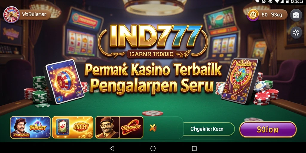 Screenshot gameplay IND777 menampilkan aksi seru permainan Kasino.