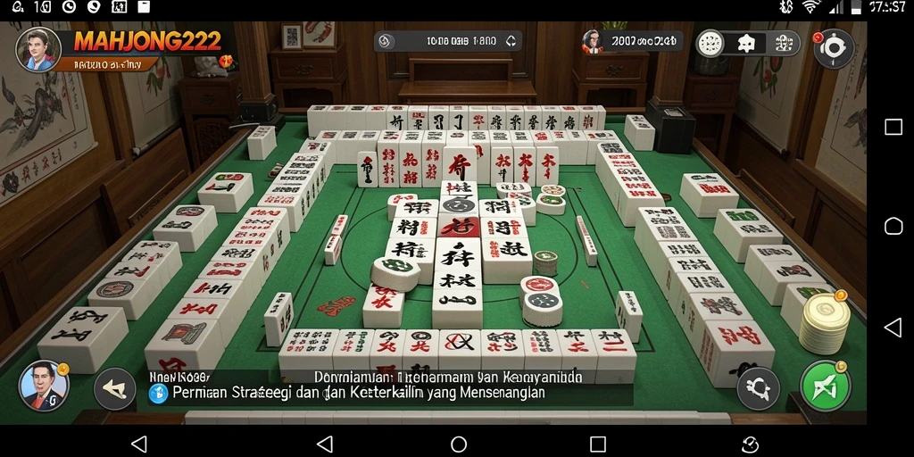 Tampilan gameplay seru dari MAHJONG222 yang menantang.