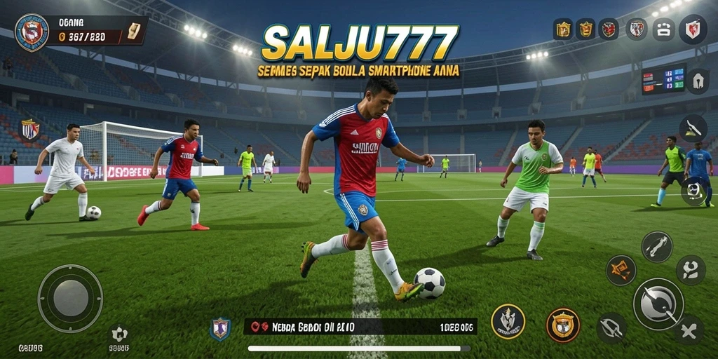Tampilan gameplay <strong>SALJU777</strong> yang penuh aksi dan seru di lapangan.