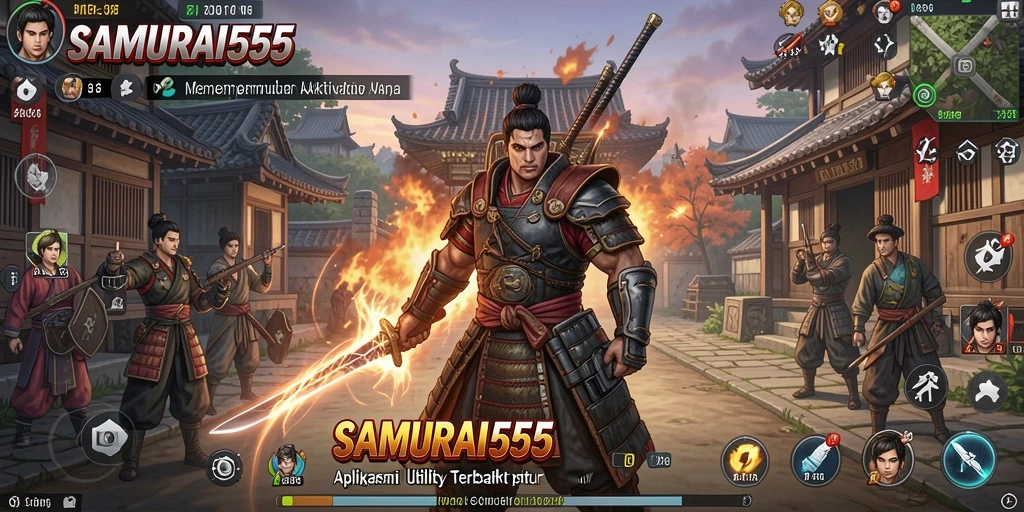 Screenshot utama SAMURAI555 menampilkan alat pengatur waktu yang intuitif.
